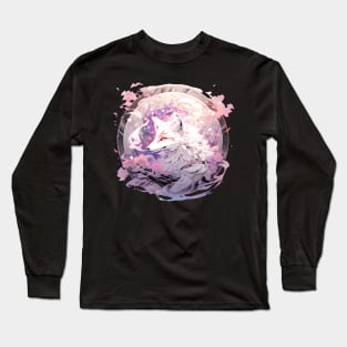 Japanese Fox Kitsune Long Sleeve T-Shirt